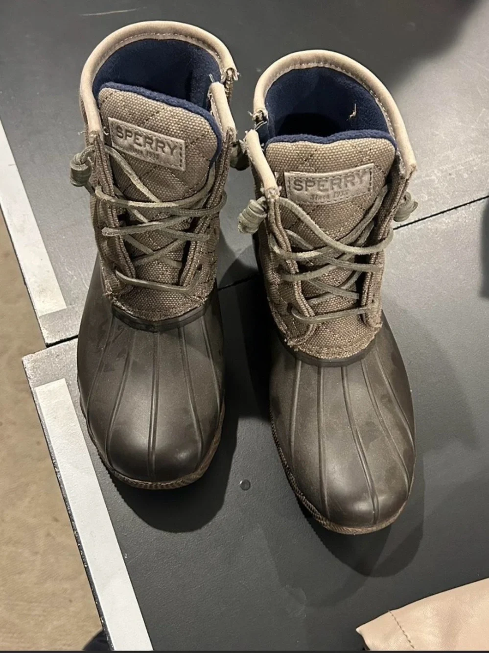 Sperry Men’s Brown Taupe Waterproof Duck Boots